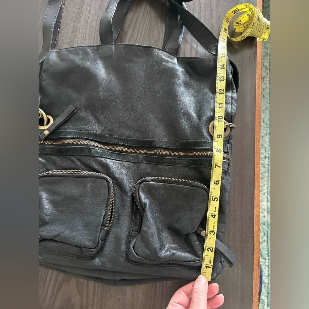 Latico RARE Medium Leather with suede trimmings Elegant Black Leather Tote Bag - Picture 12 of 12